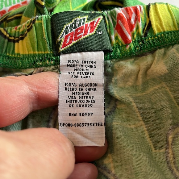 Mountain Dew Lounge Pants with Drawstring Elastic Waist - Picture 6 of 6